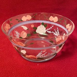 Hand Painted Roses Bowl